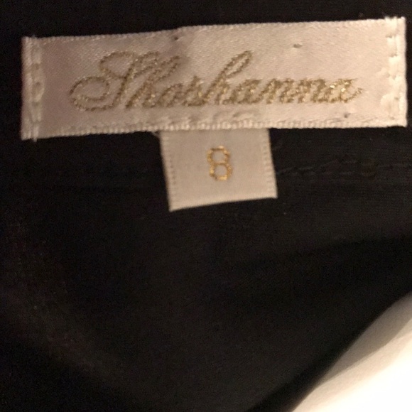 Shoshanna Black Button Ruffle Front LBD size 8 - Picture 4 of 6